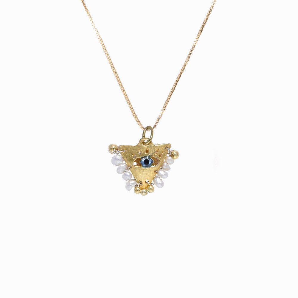 AMAYA White Pearl Eye Pendant - Baby - Sister the brand