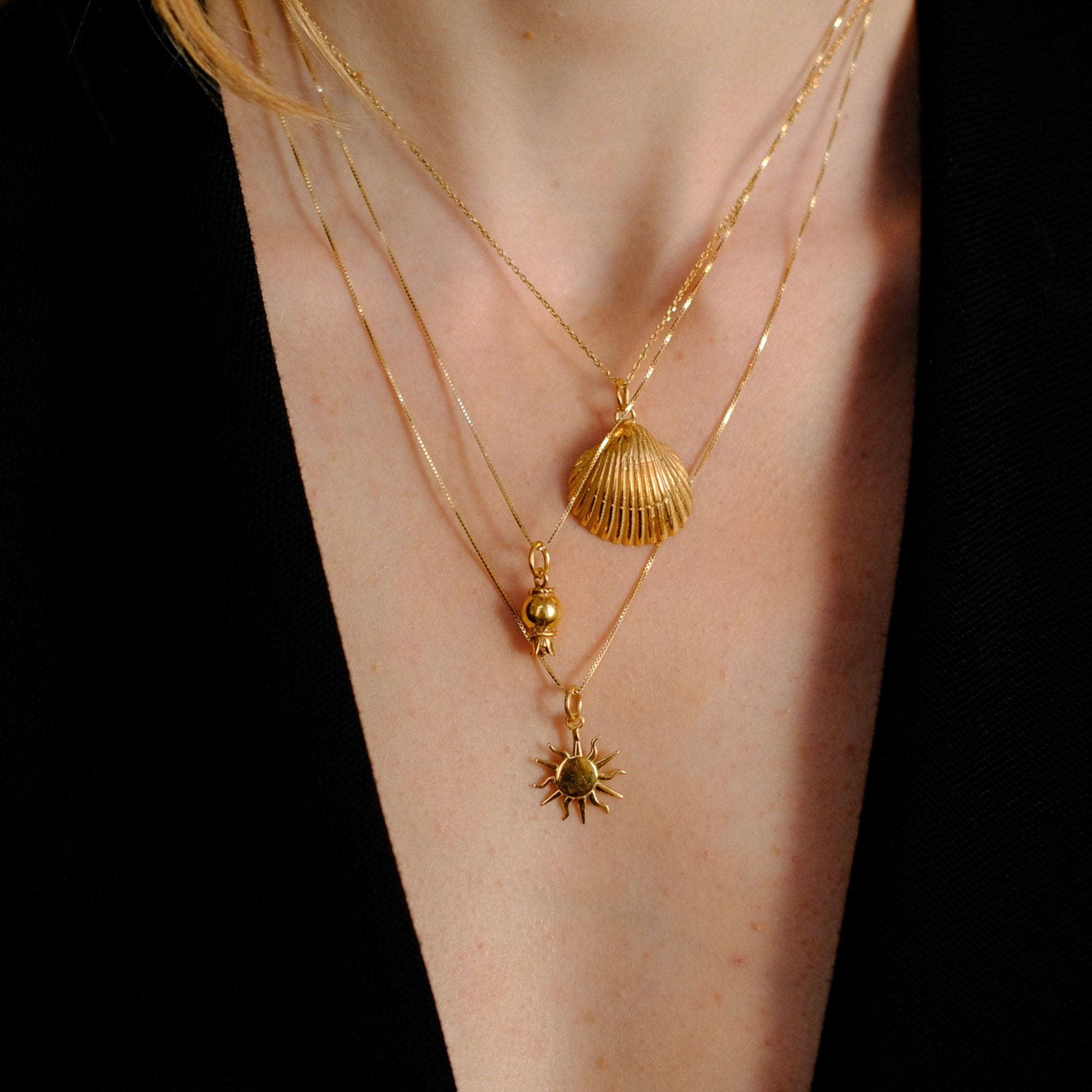 Pomegranate Gold Pendant - Sister the brand