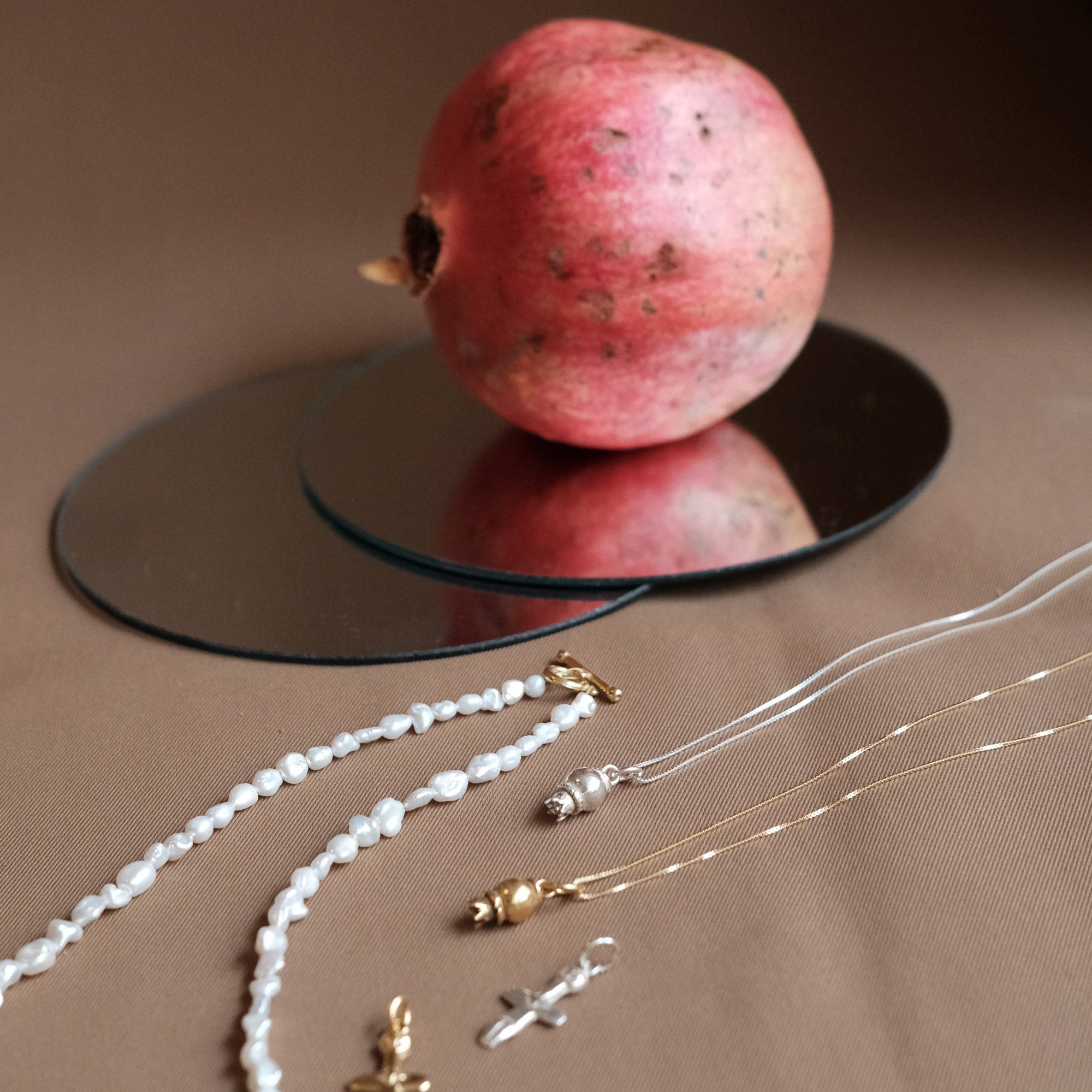 Pomegranate Gold Pendant - Sister the brand