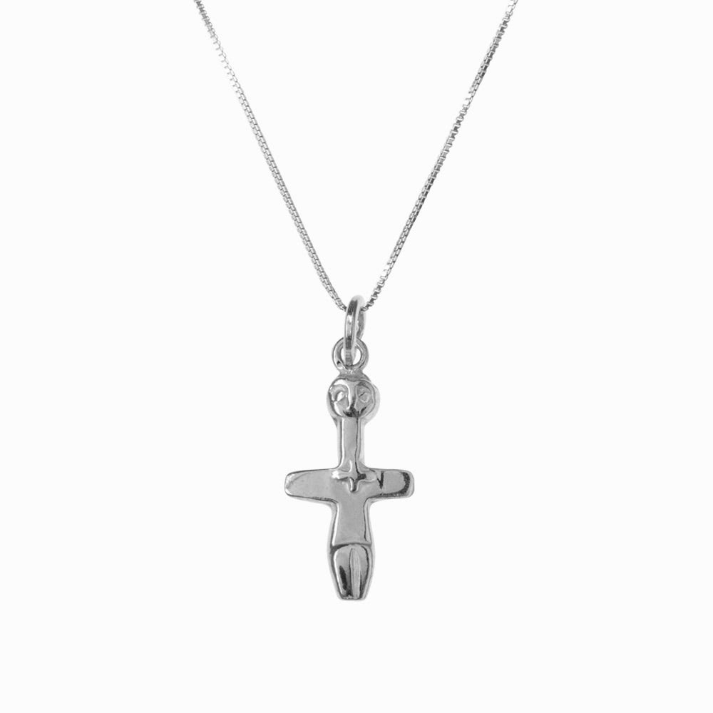 Neolithic Fertility Figurine Silver Pendant - Small - Sister the brand
