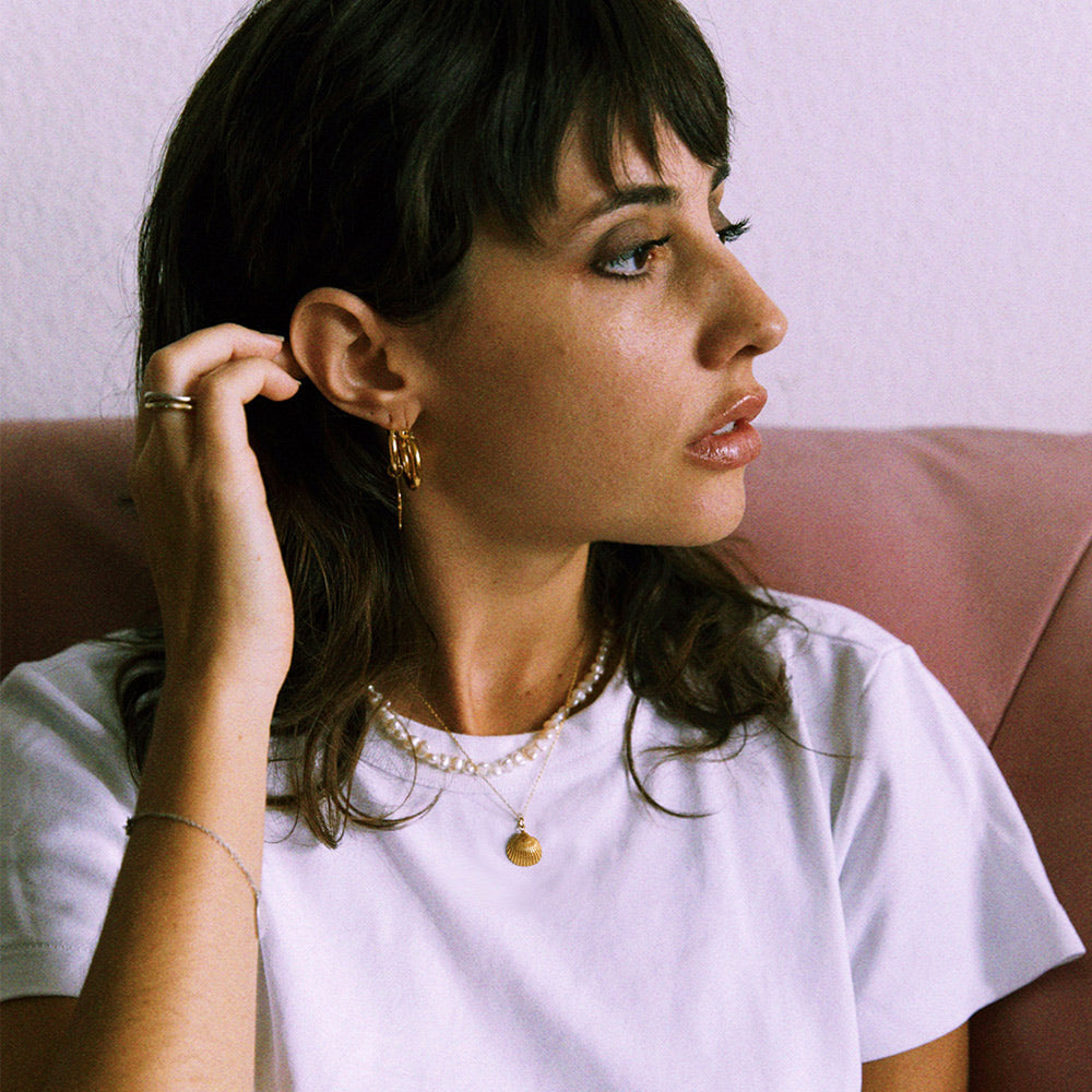 Small Shell Pendant - Gold-Plated Silver - Sister the brand